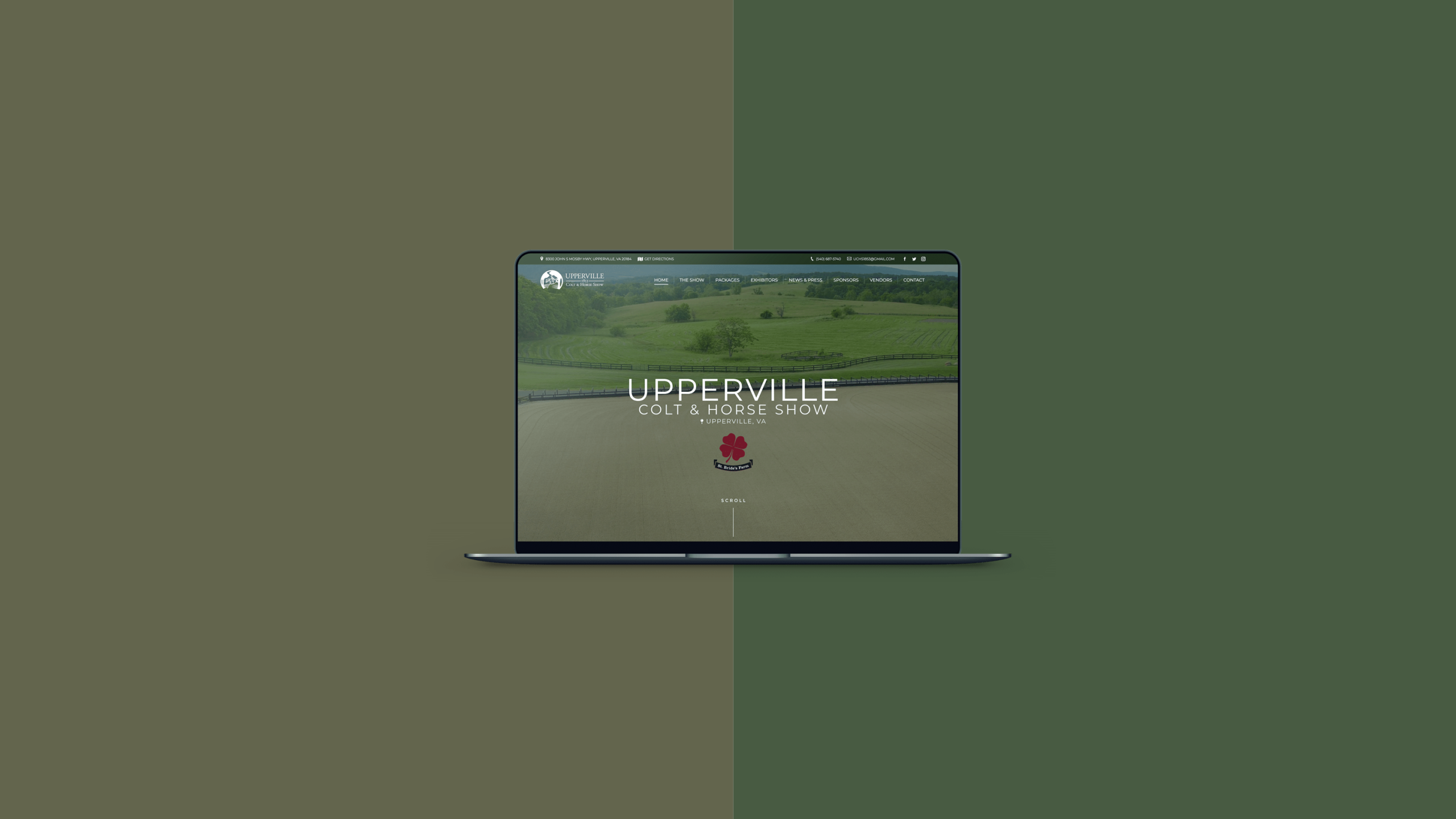2 upperville horse show website development and design