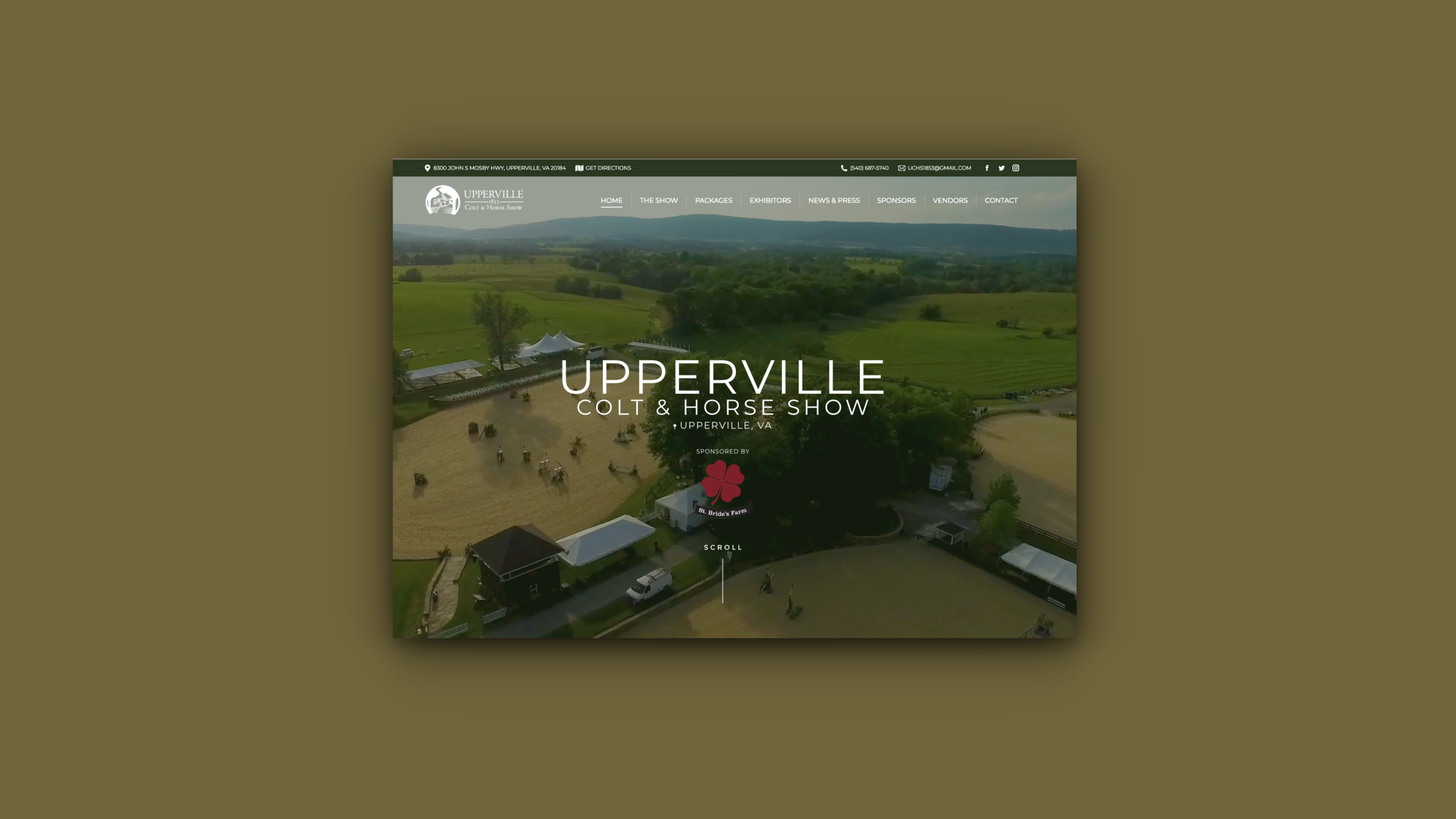 hd upperville horse show website development and design