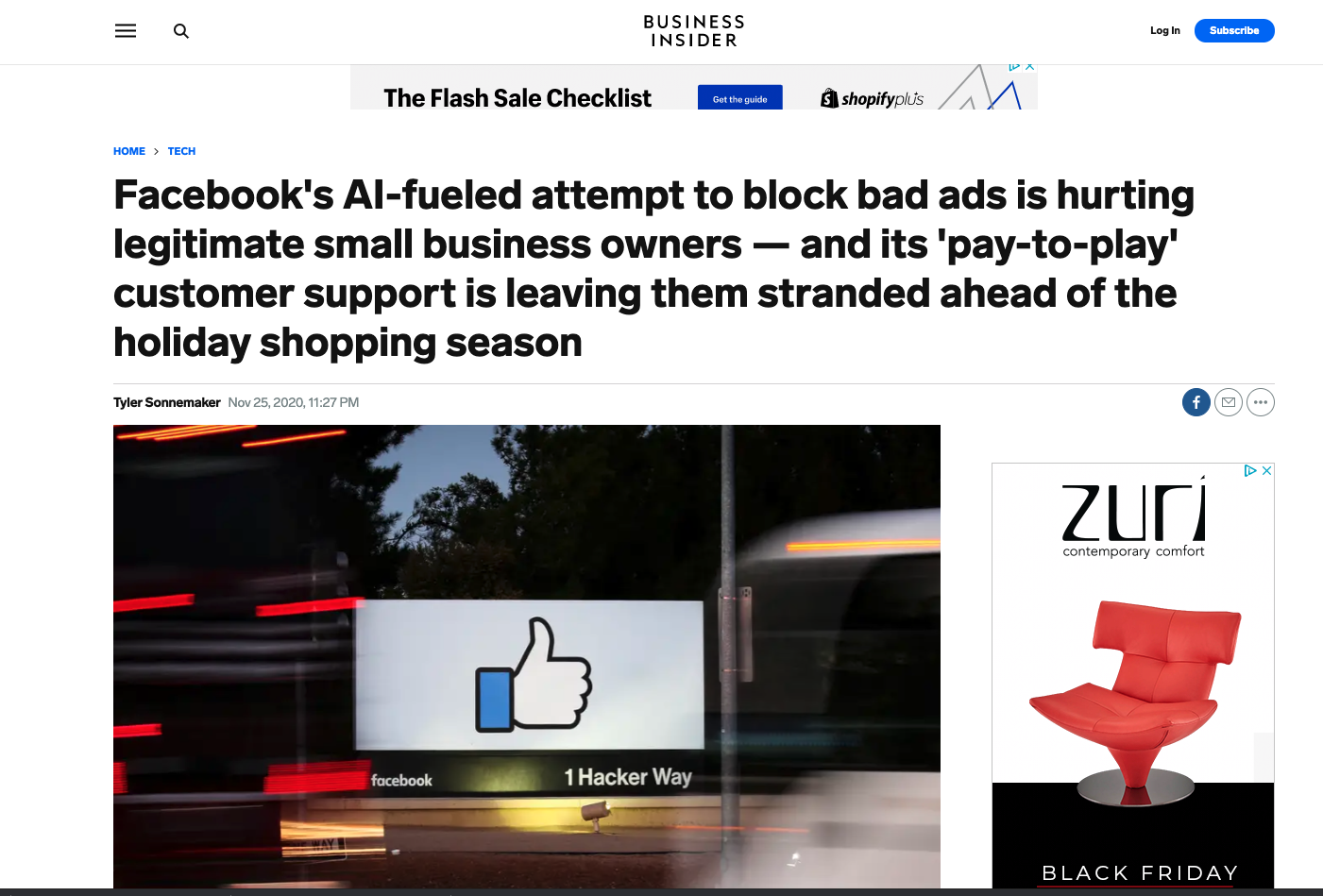 facebook ads banned for no reason