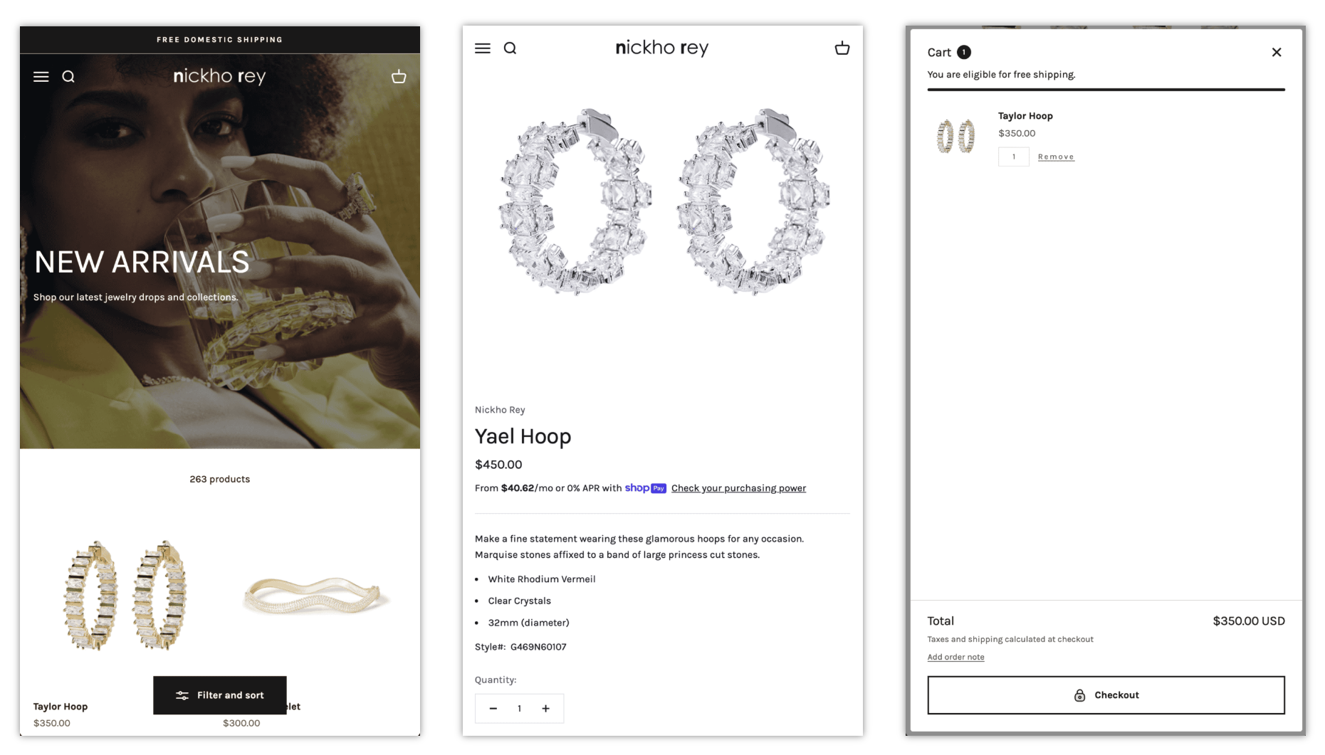 An Ecommerce Website for a Celebrity Fashion Jewelry Brand 3